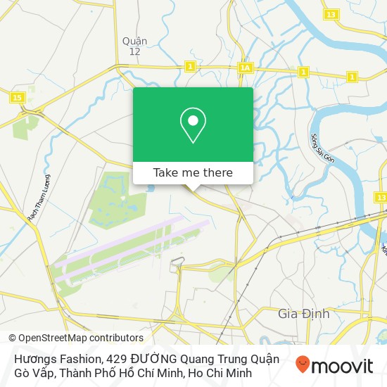 Hươngs Fashion, 429 ĐƯỜNG Quang Trung Quận Gò Vấp, Thành Phố Hồ Chí Minh map