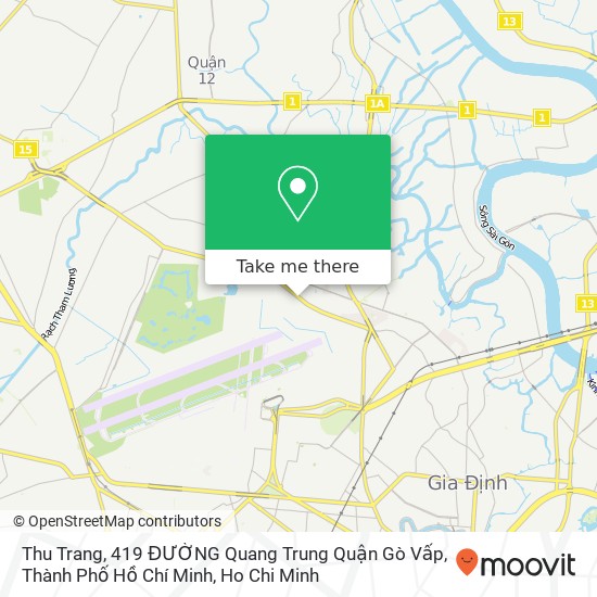 Thu Trang, 419 ĐƯỜNG Quang Trung Quận Gò Vấp, Thành Phố Hồ Chí Minh map