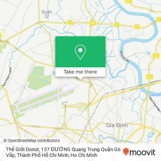 Thế Giới Donut, 137 ĐƯỜNG Quang Trung Quận Gò Vấp, Thành Phố Hồ Chí Minh map