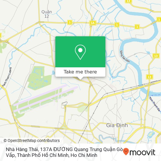 Nhà Hàng Thái, 137A ĐƯỜNG Quang Trung Quận Gò Vấp, Thành Phố Hồ Chí Minh map