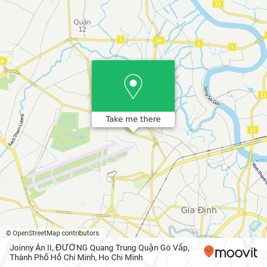 Joinny Ân II, ĐƯỜNG Quang Trung Quận Gò Vấp, Thành Phố Hồ Chí Minh map