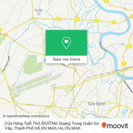 Cửa Hàng Tuổi Thơ, ĐƯỜNG Quang Trung Quận Gò Vấp, Thành Phố Hồ Chí Minh map