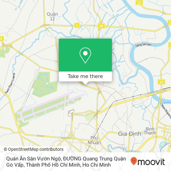 Quán Ăn Sân Vườn Ngộ, ĐƯỜNG Quang Trung Quận Gò Vấp, Thành Phố Hồ Chí Minh map