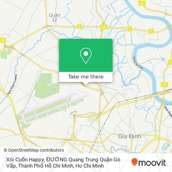 Xôi Cuốn Happy, ĐƯỜNG Quang Trung Quận Gò Vấp, Thành Phố Hồ Chí Minh map
