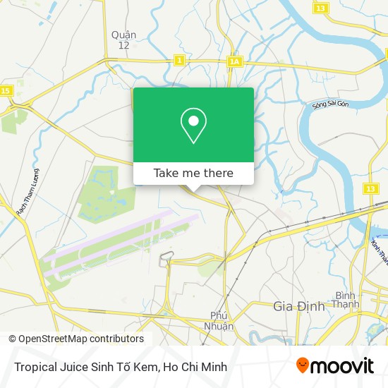 Tropical Juice Sinh Tố Kem map