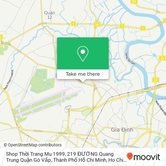 Shop Thời Trang Mu 1999, 219 ĐƯỜNG Quang Trung Quận Gò Vấp, Thành Phố Hồ Chí Minh map