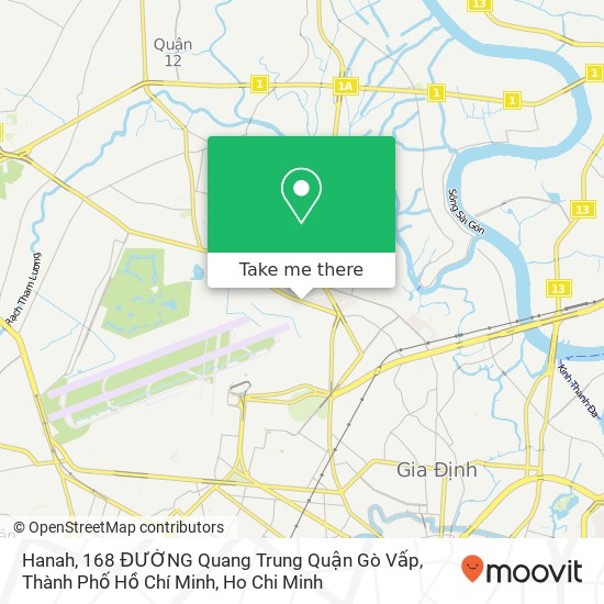 Hanah, 168 ĐƯỜNG Quang Trung Quận Gò Vấp, Thành Phố Hồ Chí Minh map