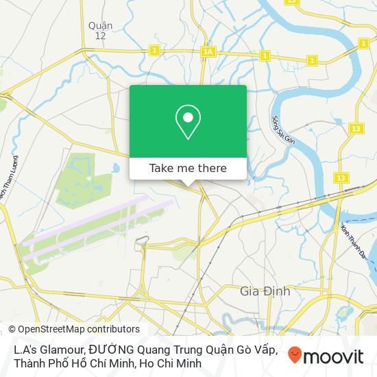 L.A's Glamour, ĐƯỜNG Quang Trung Quận Gò Vấp, Thành Phố Hồ Chí Minh map