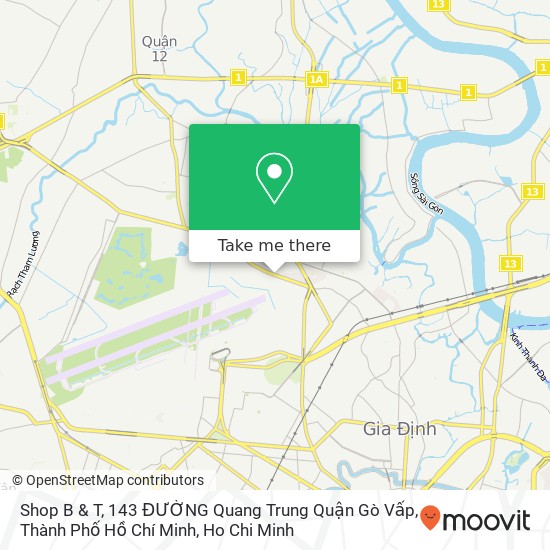 Shop B & T, 143 ĐƯỜNG Quang Trung Quận Gò Vấp, Thành Phố Hồ Chí Minh map