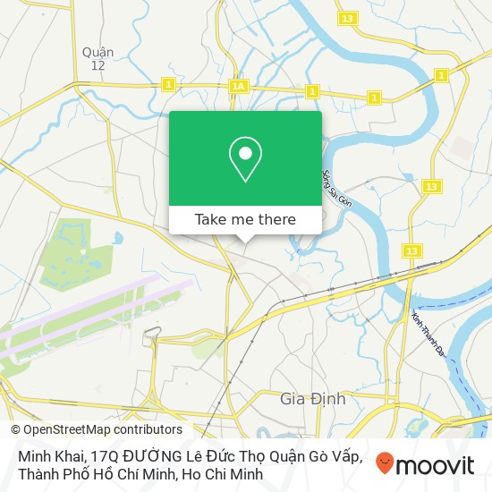 Minh Khai, 17Q ĐƯỜNG Lê Đức Thọ Quận Gò Vấp, Thành Phố Hồ Chí Minh map