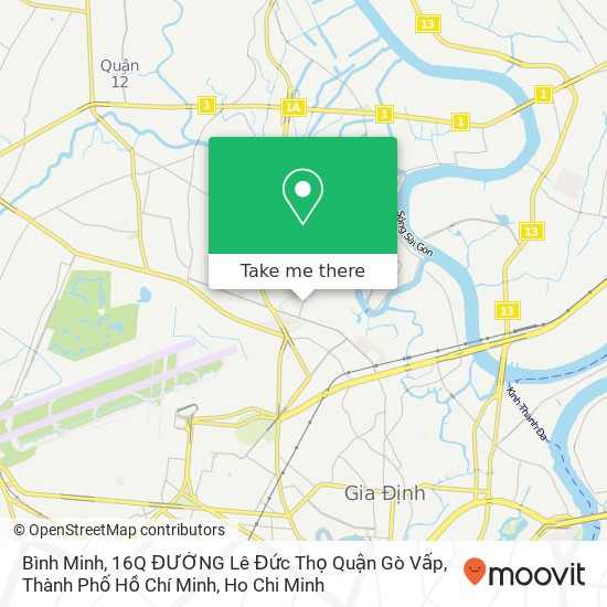 Bình Minh, 16Q ĐƯỜNG Lê Đức Thọ Quận Gò Vấp, Thành Phố Hồ Chí Minh map