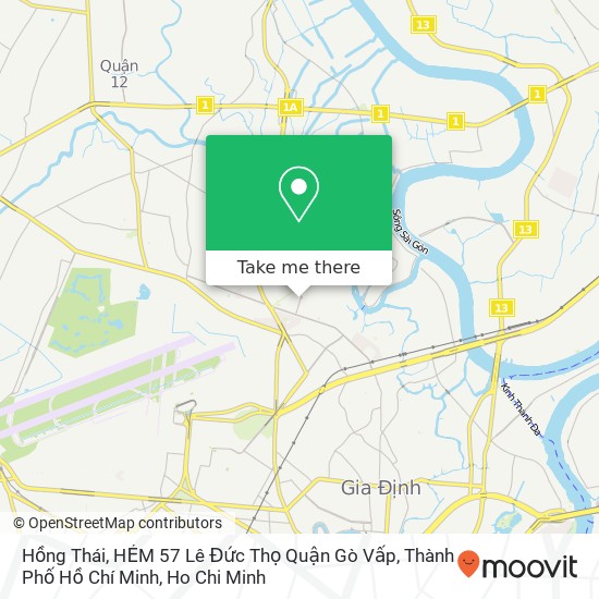 Hồng Thái, HẺM 57 Lê Đức Thọ Quận Gò Vấp, Thành Phố Hồ Chí Minh map
