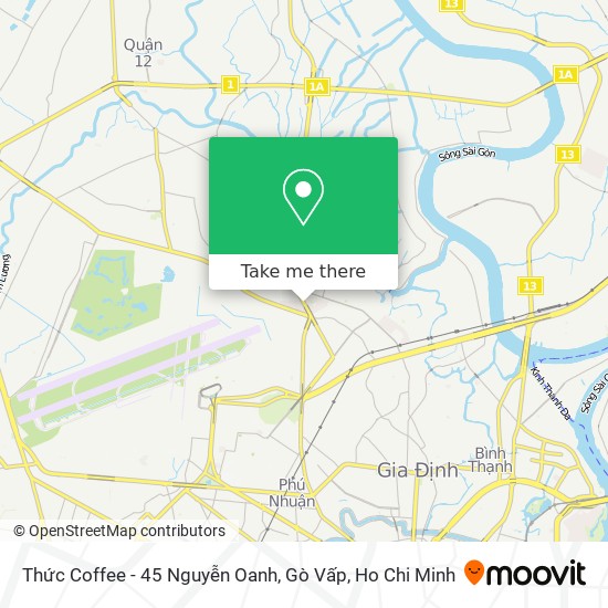 Thức Coffee - 45 Nguyễn Oanh, Gò Vấp map