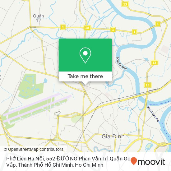 Phở Liên Hà Nội, 552 ĐƯỜNG Phan Văn Trị Quận Gò Vấp, Thành Phố Hồ Chí Minh map