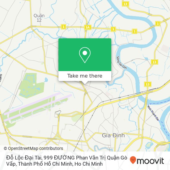 Đỗ Lộc Đại Tài, 999 ĐƯỜNG Phan Văn Trị Quận Gò Vấp, Thành Phố Hồ Chí Minh map