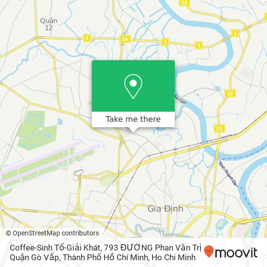 Coffee-Sinh Tố-Giải Khát, 793 ĐƯỜNG Phan Văn Trị Quận Gò Vấp, Thành Phố Hồ Chí Minh map