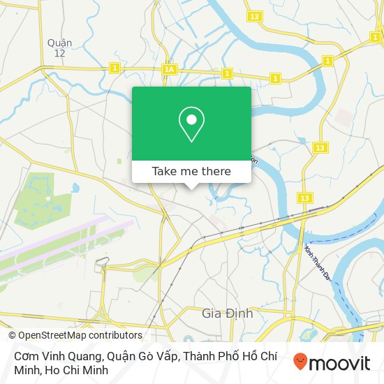 Cơm Vinh Quang, Quận Gò Vấp, Thành Phố Hồ Chí Minh map