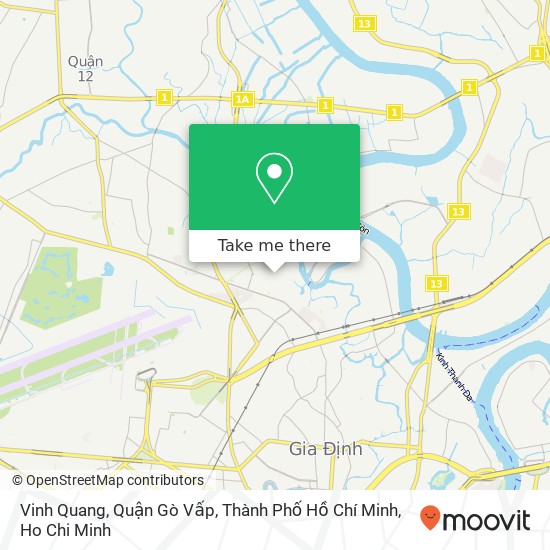 Vinh Quang, Quận Gò Vấp, Thành Phố Hồ Chí Minh map