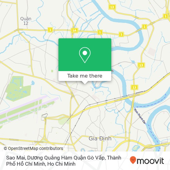Sao Mai, Dương Quảng Hàm Quận Gò Vấp, Thành Phố Hồ Chí Minh map