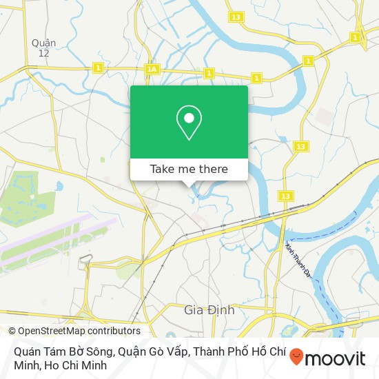 Quán Tám Bờ Sông, Quận Gò Vấp, Thành Phố Hồ Chí Minh map