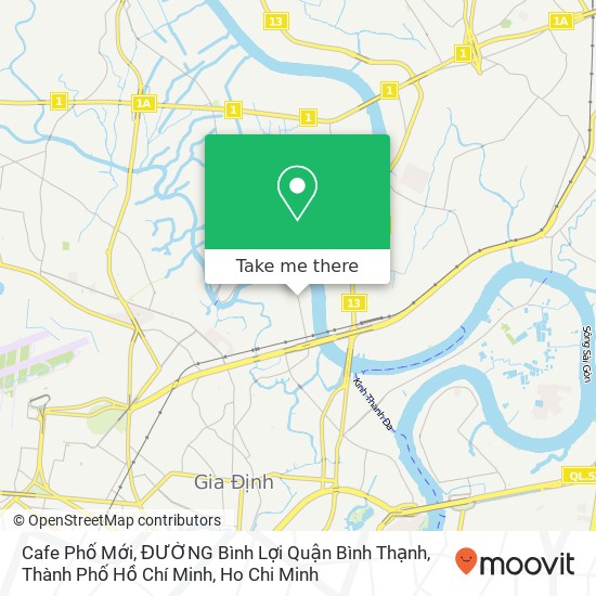 Cafe Phố Mới, ĐƯỜNG Bình Lợi Quận Bình Thạnh, Thành Phố Hồ Chí Minh map