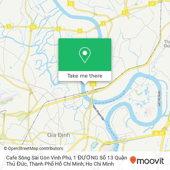 Cafe Sông Sài Gòn Vinh Phú, 1 ĐƯỜNG Số 13 Quận Thủ Đức, Thành Phố Hồ Chí Minh map