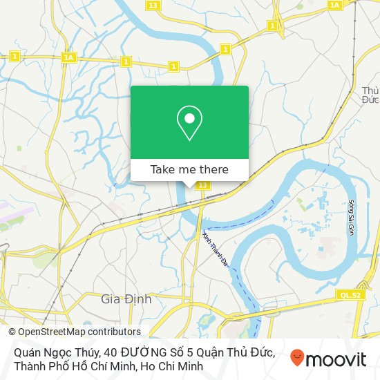 Quán Ngọc Thúy, 40 ĐƯỜNG Số 5 Quận Thủ Đức, Thành Phố Hồ Chí Minh map