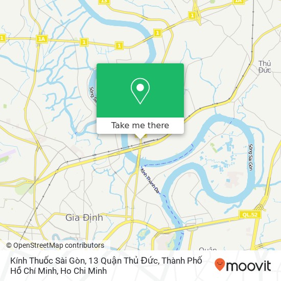 Kính Thuốc Sài Gòn, 13 Quận Thủ Đức, Thành Phố Hồ Chí Minh map