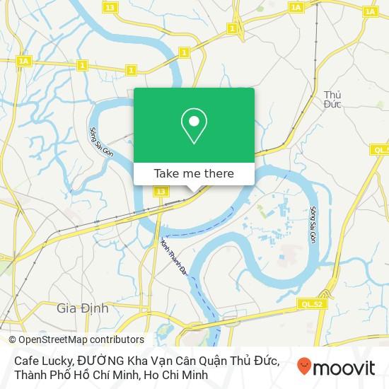 Cafe Lucky, ĐƯỜNG Kha Vạn Cân Quận Thủ Đức, Thành Phố Hồ Chí Minh map