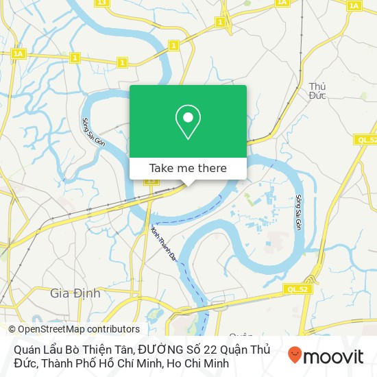 Quán Lẩu Bò Thiện Tân, ĐƯỜNG Số 22 Quận Thủ Đức, Thành Phố Hồ Chí Minh map