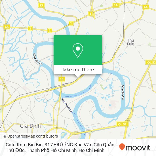 Cafe Kem Bin Bin, 317 ĐƯỜNG Kha Vạn Cân Quận Thủ Đức, Thành Phố Hồ Chí Minh map