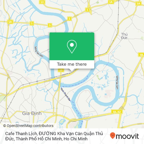 Cafe Thanh Lịch, ĐƯỜNG Kha Vạn Cân Quận Thủ Đức, Thành Phố Hồ Chí Minh map