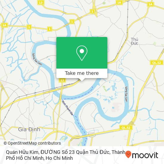 Quán Hữu Kim, ĐƯỜNG Số 23 Quận Thủ Đức, Thành Phố Hồ Chí Minh map