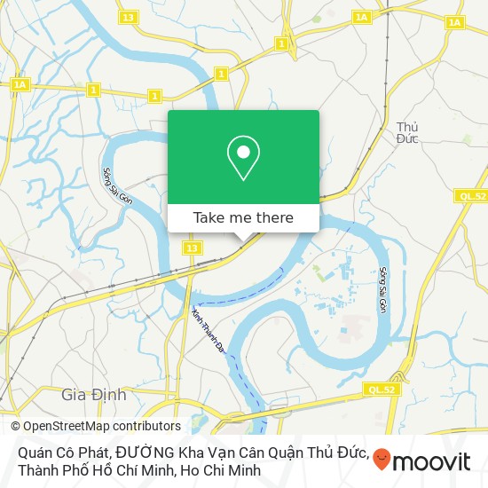 Quán Cô Phát, ĐƯỜNG Kha Vạn Cân Quận Thủ Đức, Thành Phố Hồ Chí Minh map