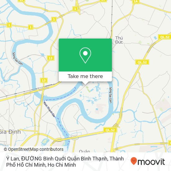 Ý Lan, ĐƯỜNG Bình Quới Quận Bình Thạnh, Thành Phố Hồ Chí Minh map