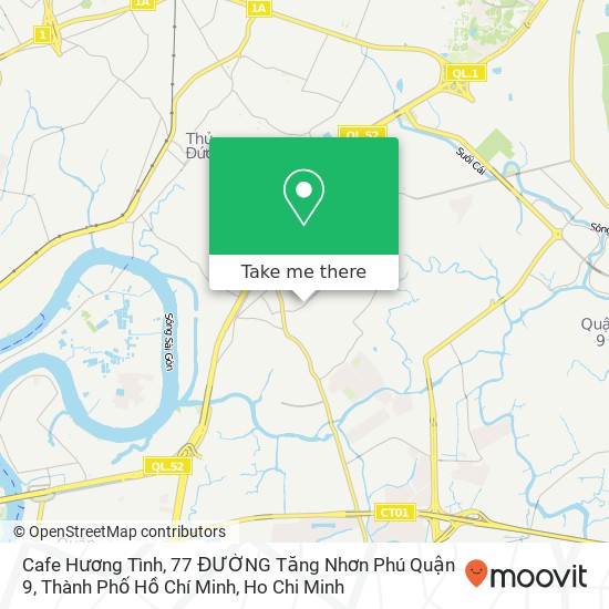 Cafe Hương Tình, 77 ĐƯỜNG Tăng Nhơn Phú Quận 9, Thành Phố Hồ Chí Minh map