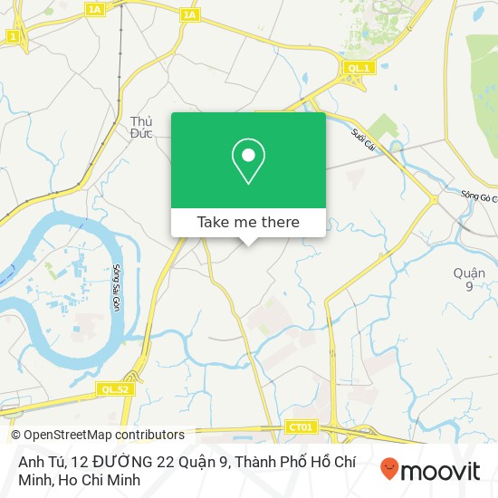 Anh Tú, 12 ĐƯỜNG 22 Quận 9, Thành Phố Hồ Chí Minh map