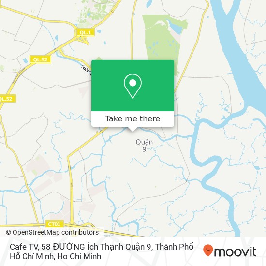 Cafe TV, 58 ĐƯỜNG Ích Thạnh Quận 9, Thành Phố Hồ Chí Minh map