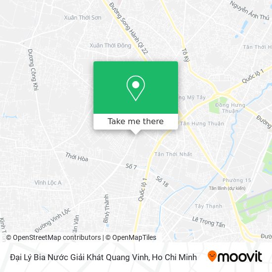 Đại Lý Bia Nước Giải Khát Quang Vinh map