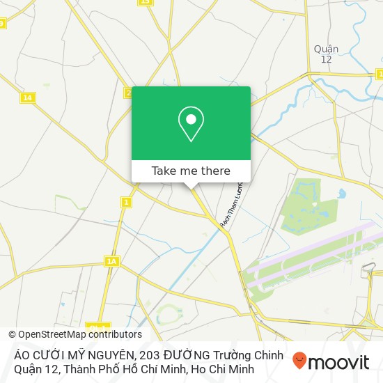 ÁO CƯỚI MỸ NGUYÊN, 203 ĐƯỜNG Trường Chinh Quận 12, Thành Phố Hồ Chí Minh map