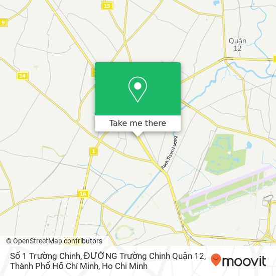 Số 1 Trường Chinh, ĐƯỜNG Trường Chinh Quận 12, Thành Phố Hồ Chí Minh map