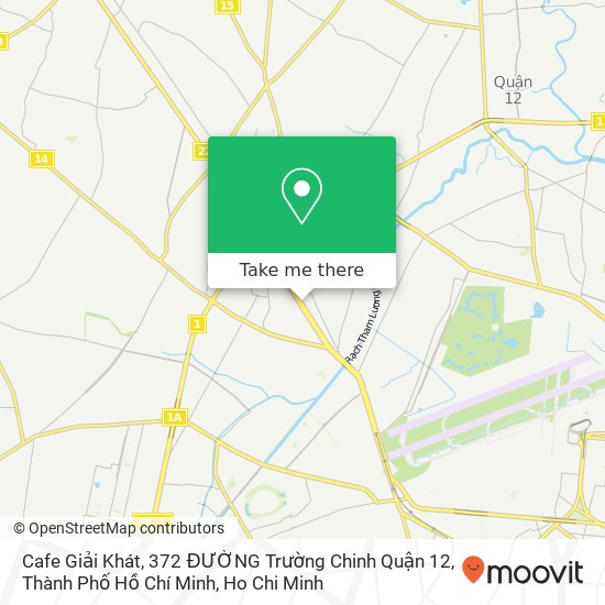 Cafe Giải Khát, 372 ĐƯỜNG Trường Chinh Quận 12, Thành Phố Hồ Chí Minh map