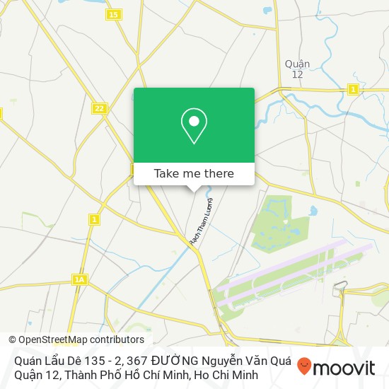 Quán Lẩu Dê 135 - 2, 367 ĐƯỜNG Nguyễn Văn Quá Quận 12, Thành Phố Hồ Chí Minh map