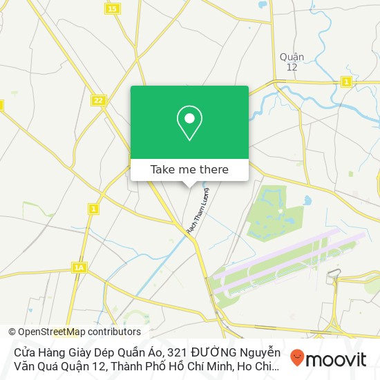 Cửa Hàng Giày Dép Quần Áo, 321 ĐƯỜNG Nguyễn Văn Quá Quận 12, Thành Phố Hồ Chí Minh map