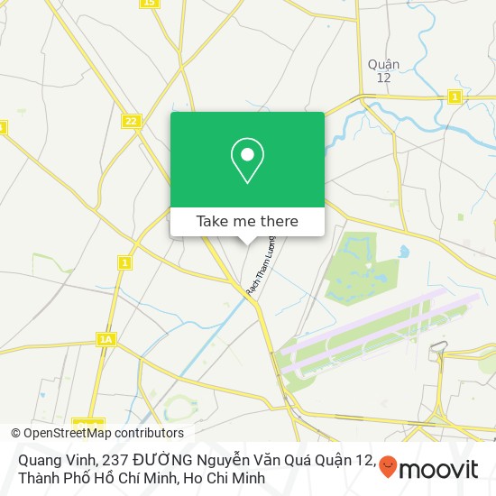 Quang Vinh, 237 ĐƯỜNG Nguyễn Văn Quá Quận 12, Thành Phố Hồ Chí Minh map