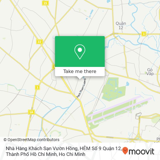 Nhà Hàng Khách Sạn Vườn Hồng, HẺM Số 9 Quận 12, Thành Phố Hồ Chí Minh map