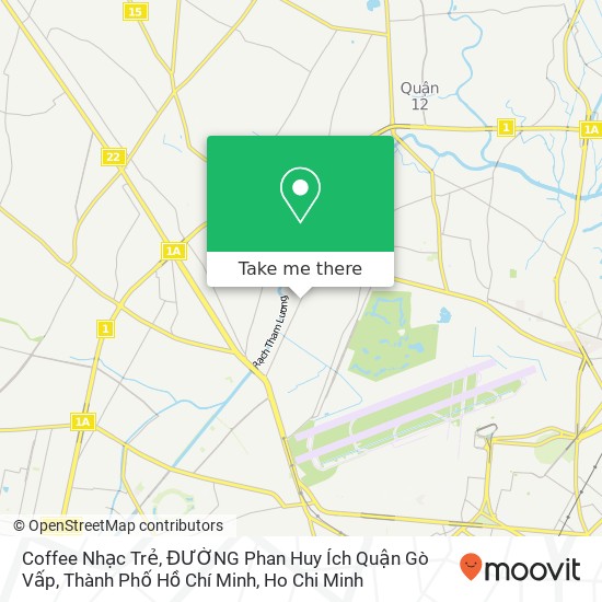 Coffee Nhạc Trẻ, ĐƯỜNG Phan Huy Ích Quận Gò Vấp, Thành Phố Hồ Chí Minh map