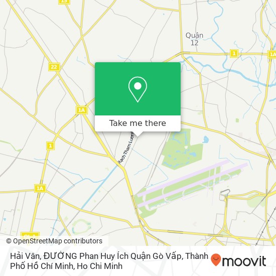 Hải Vân, ĐƯỜNG Phan Huy Ích Quận Gò Vấp, Thành Phố Hồ Chí Minh map