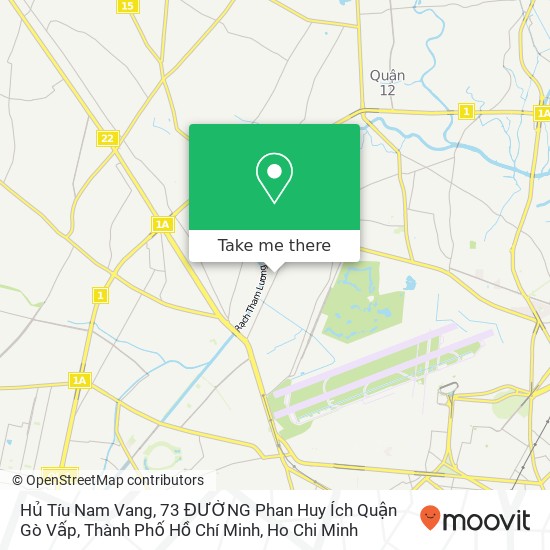Hủ Tíu Nam Vang, 73 ĐƯỜNG Phan Huy Ích Quận Gò Vấp, Thành Phố Hồ Chí Minh map