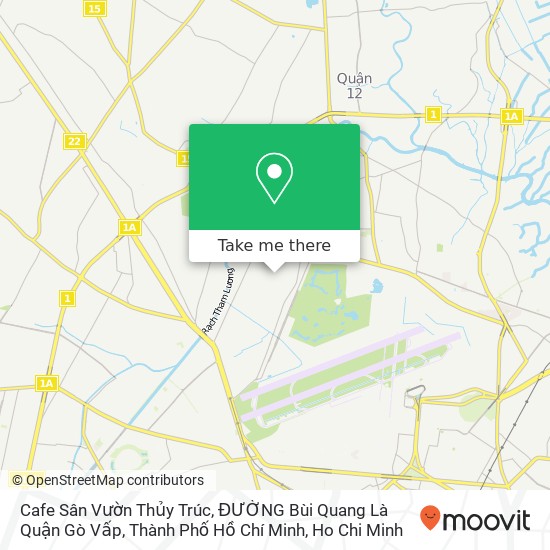 Cafe Sân Vườn Thủy Trúc, ĐƯỜNG Bùi Quang Là Quận Gò Vấp, Thành Phố Hồ Chí Minh map